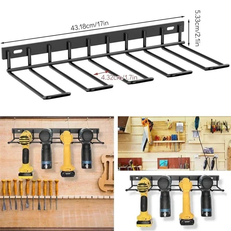 Workshop Tools Shelf - Metalowy, wytrzymały uchwyt do montażu na