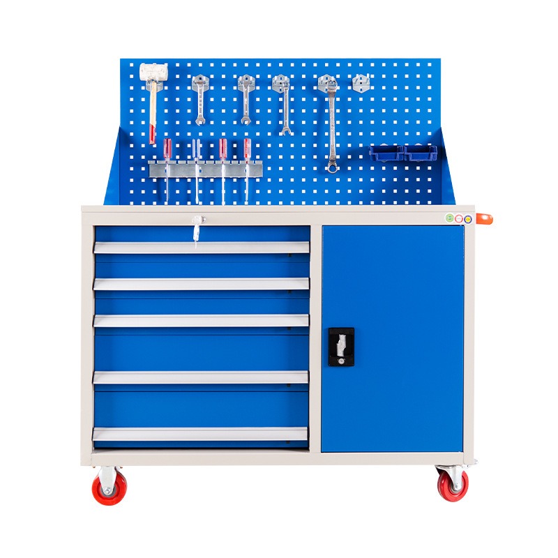 Workshop Tools Shelf - Przemysłowa szafka narzędziowa z wieloma szufladami,