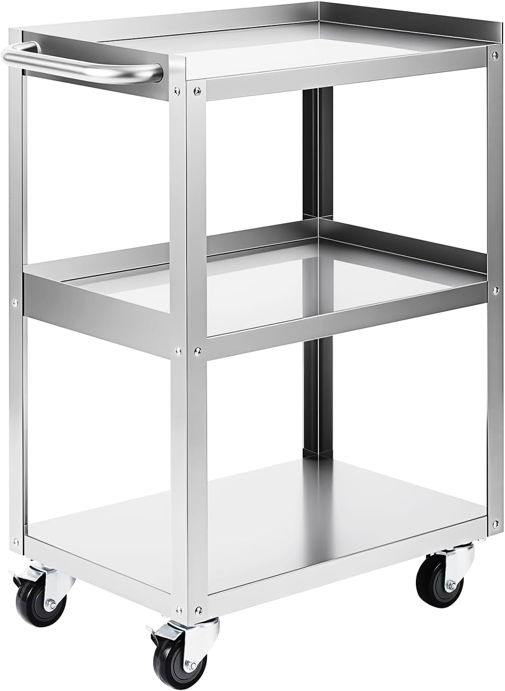 Workshop Tools Shelf - 3-poziomowy wózek narzędziowy ze stali nierdzewnej