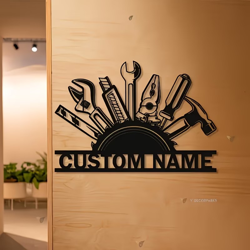 Metalowa dekoracja ścienna z m – Workshop Tools Name recenzja i cena
